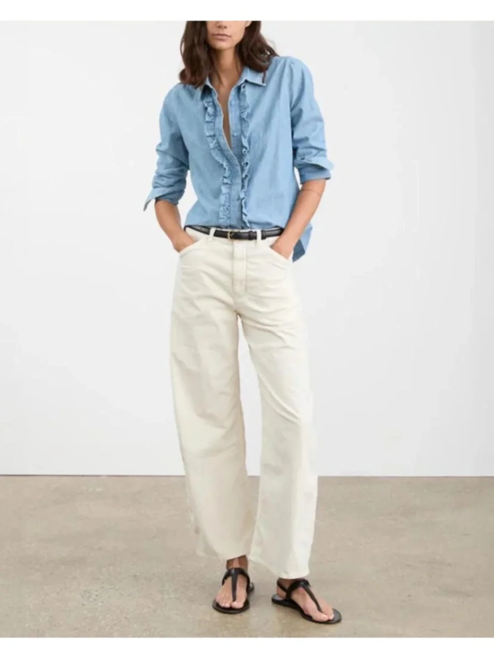 Nili Lotan Tribeca Barrel Pants - Picture 3 of 14